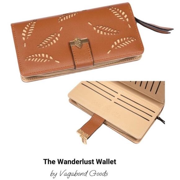 NEW Wanderlust Brown Vegan Leather by Vagabond Goods, New in Package, MSRP $40 - Picture 1 of 8